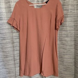 Ruffle Short Sleeve Dress